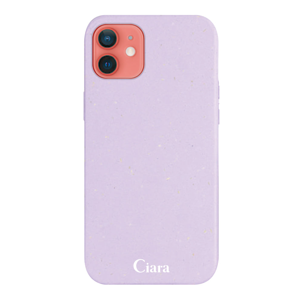 iPhone11ケース サスティナブルケース ロゴ パープル