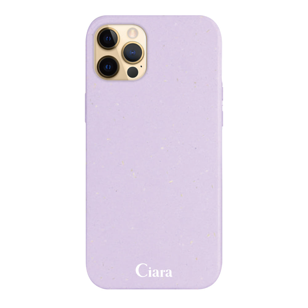 iPhone11ProMaxケース サスティナブルケース ロゴ パープル