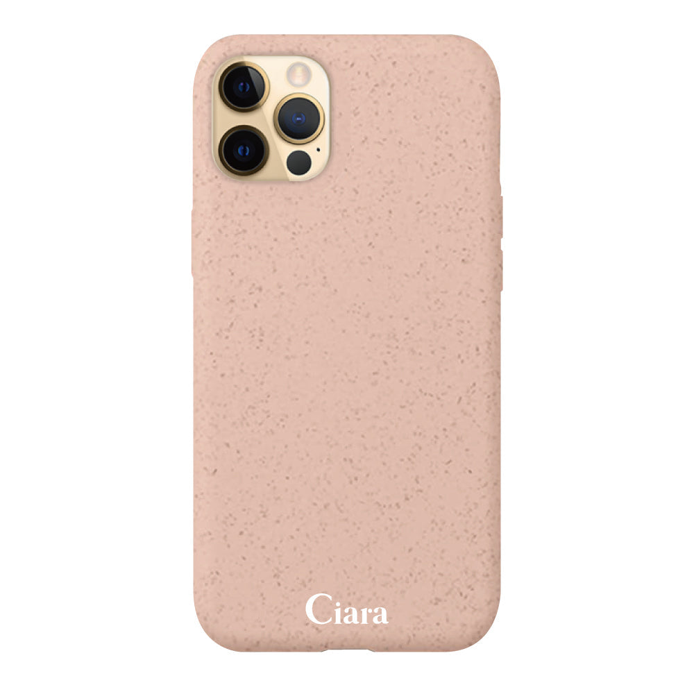 iPhone11Proケース サスティナブルケース ロゴ サンドピンク