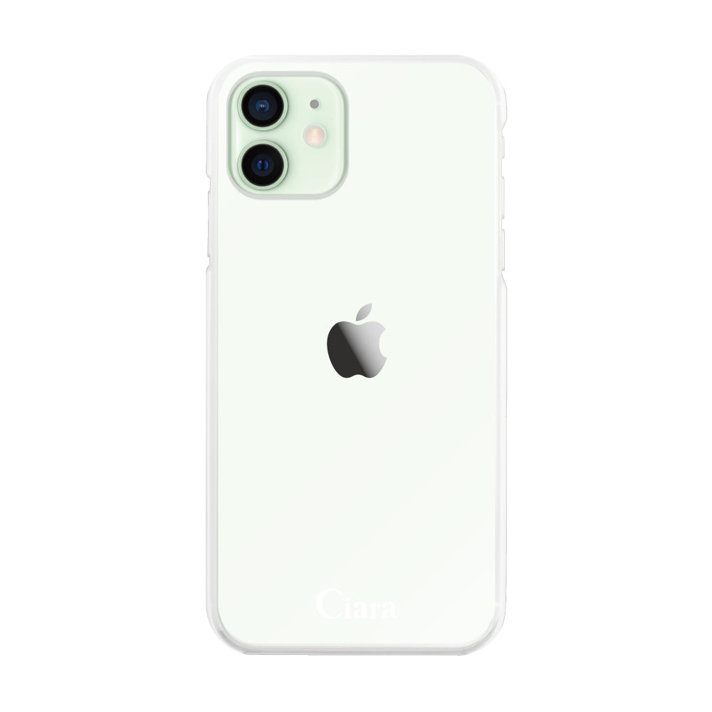 iPhone12mini ハイブリッド クリアケース ロゴ クリア