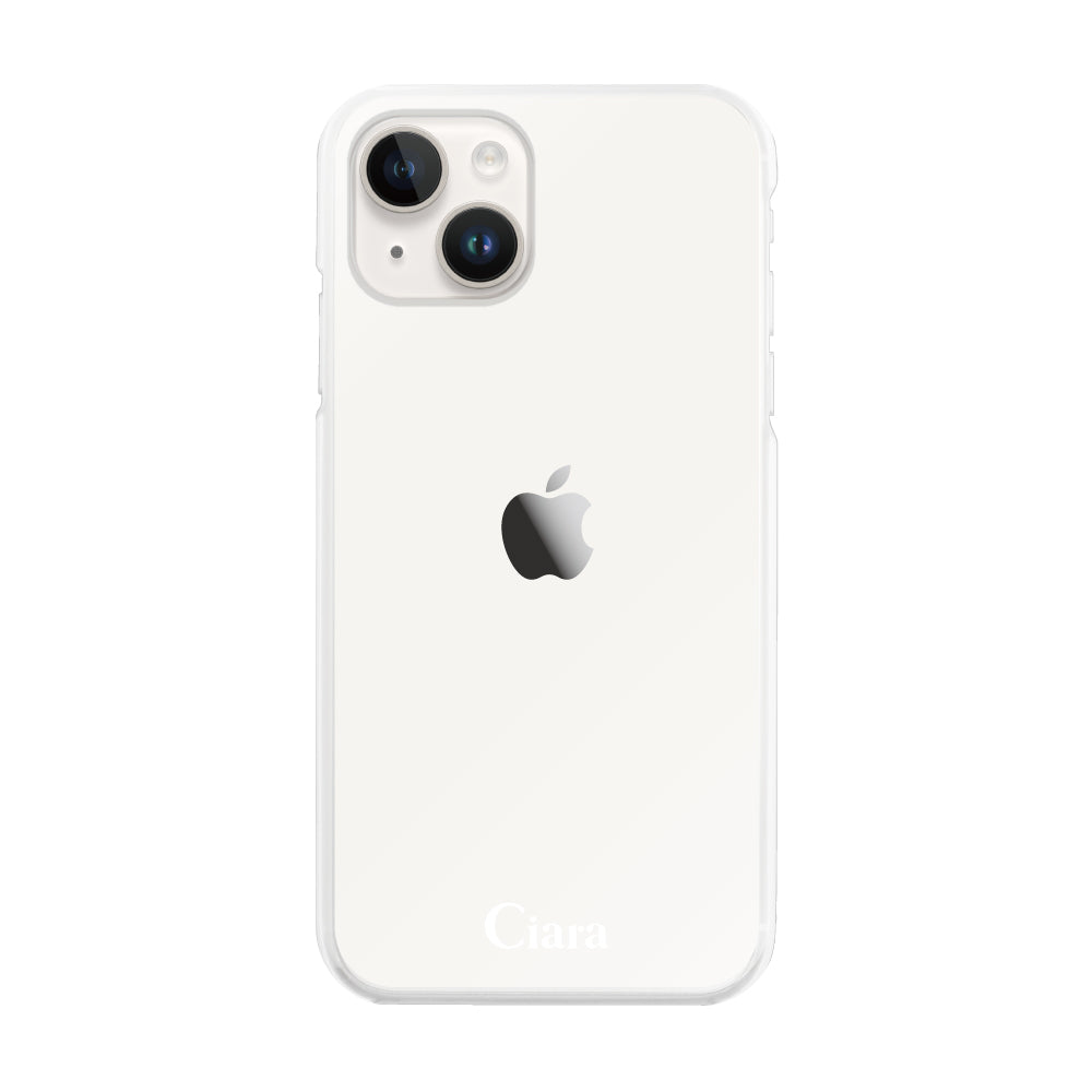 iPhone14 ハイブリッド クリアケース ロゴ クリア