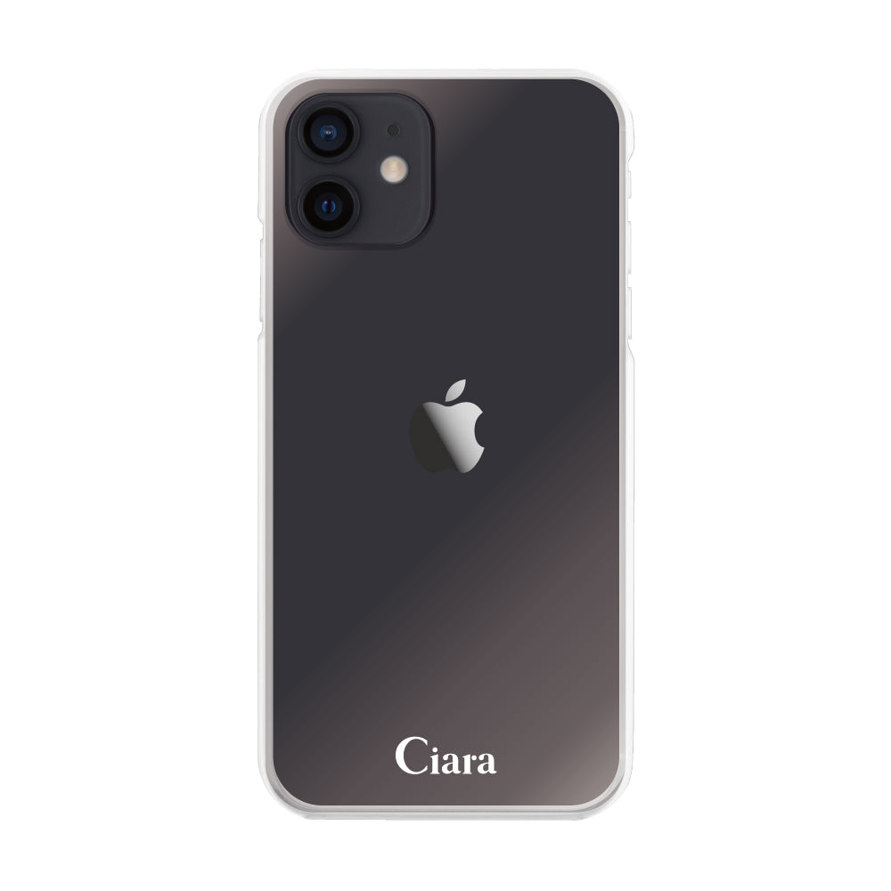 iPhoneXR ハイブリッド クリアケース ロゴ クリア