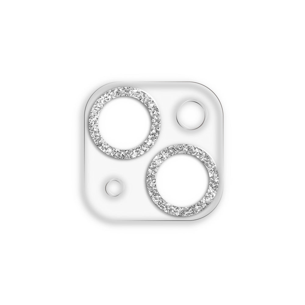 iPhone13/13mini スマホアクセサリー カメラカバー クリアラメカメラレンズフィルム クリアシルバー