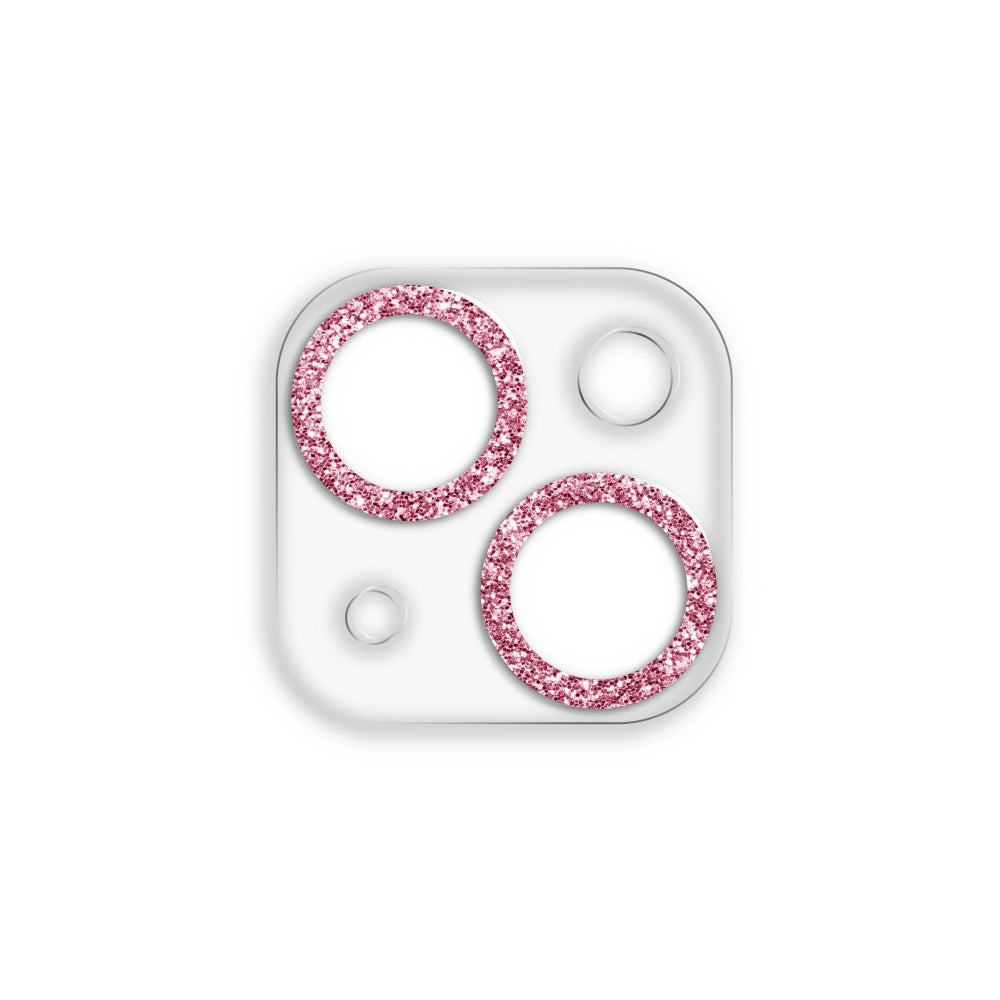 iPhone13/13mini スマホアクセサリー カメラカバー クリアラメカメラレンズフィルム クリアピンク