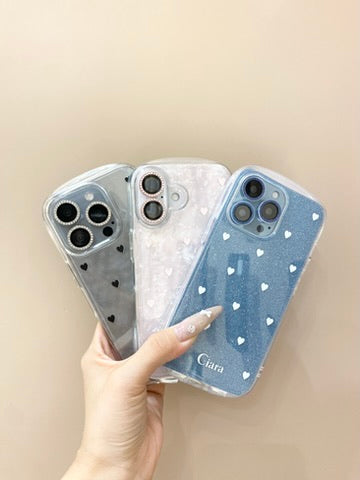 スウィートハートTPUグリップクリアケースカスタム