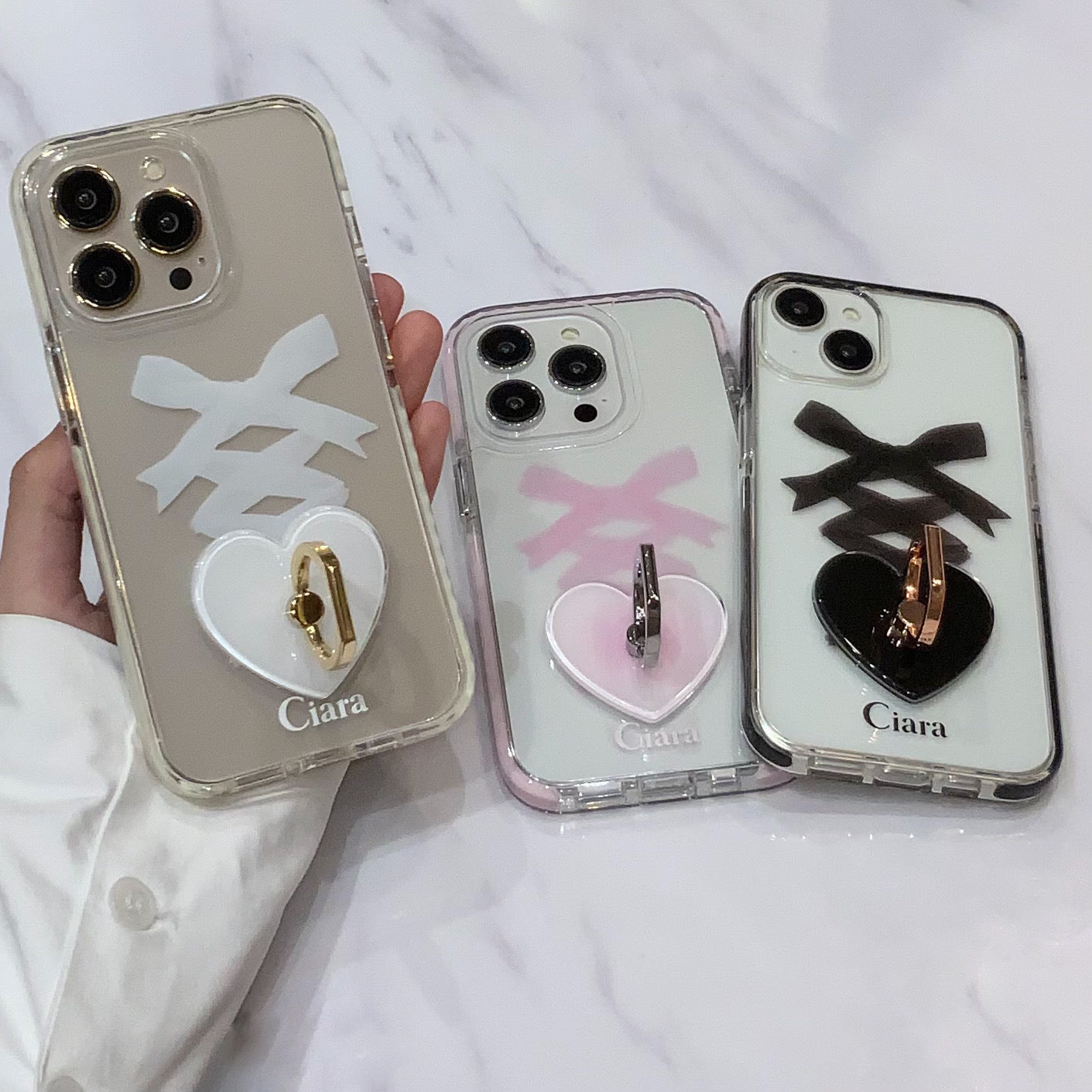 リボンケース✖️スマホリングカスタム