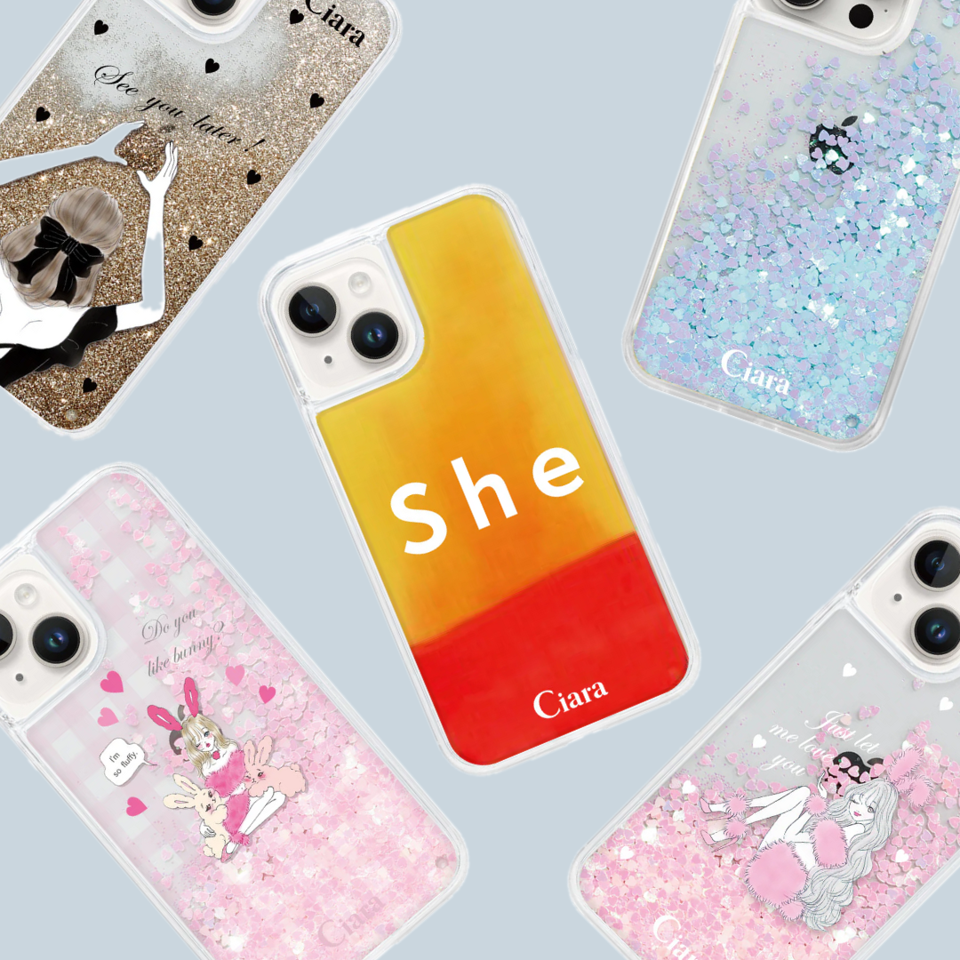 ラメ入り透明クリアiPhoneケース！キラキラなグリッターカバー紹介