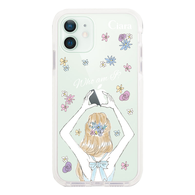 iPhoneケース クッションバンパー 耐衝撃クリアケース バックショット