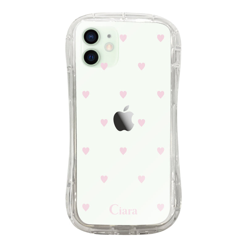 iPhoneケース TPUグリップ クリアケース スウィートハート
