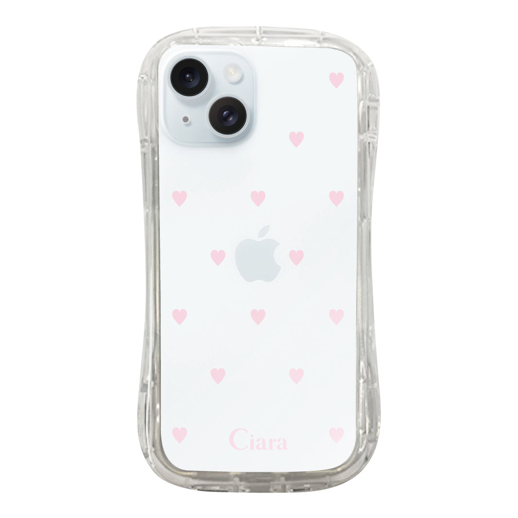 iPhoneケース TPUグリップ クリアケース スウィートハート