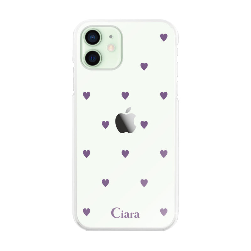 iPhoneケース ハイブリッド クリアケース カラーハート