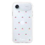 iPhoneAir クッションバンパー 耐衝撃クリアケース タイニーチェリー レッド