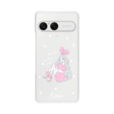 Xperia10Ⅶ クリアケース ピンクバニー クリア