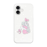 iPhone16 ハイブリッド クリアケース ピンクバニー クリア
