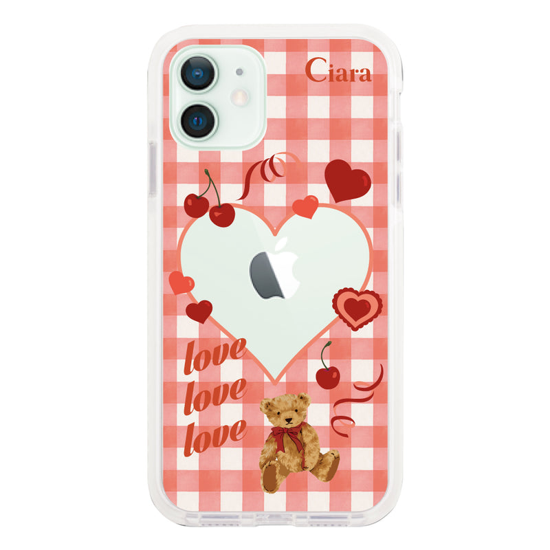 iPhoneケース クッションバンパー 耐衝撃クリアケース マイスウィーティー