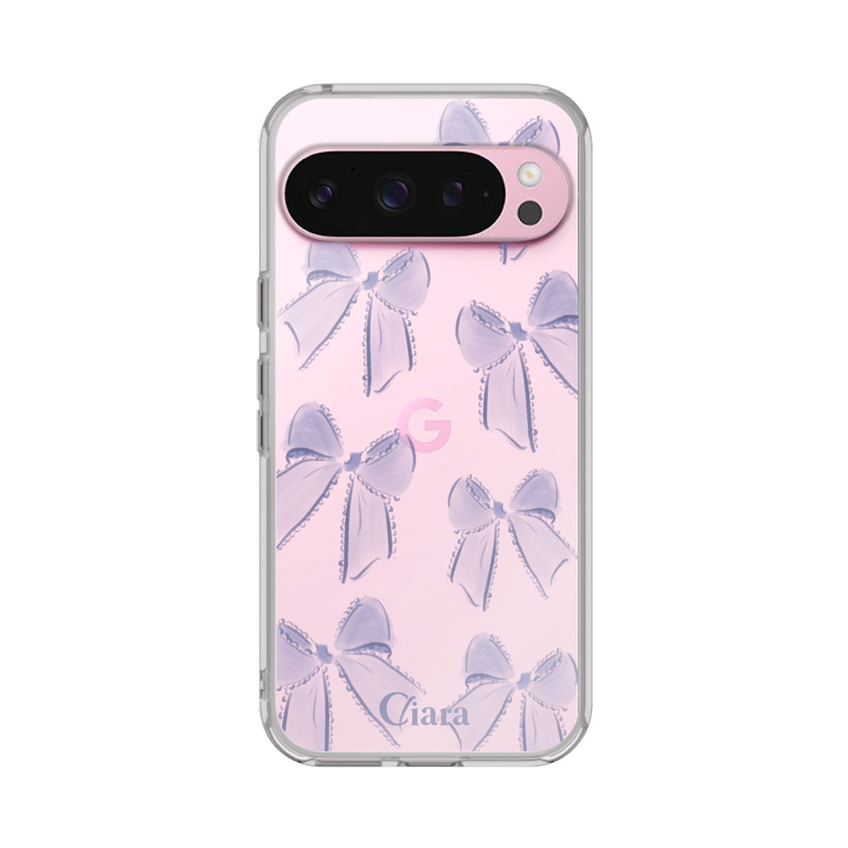 GooglePixel9/9Pro クリアケース ウォーターリボン グリーン