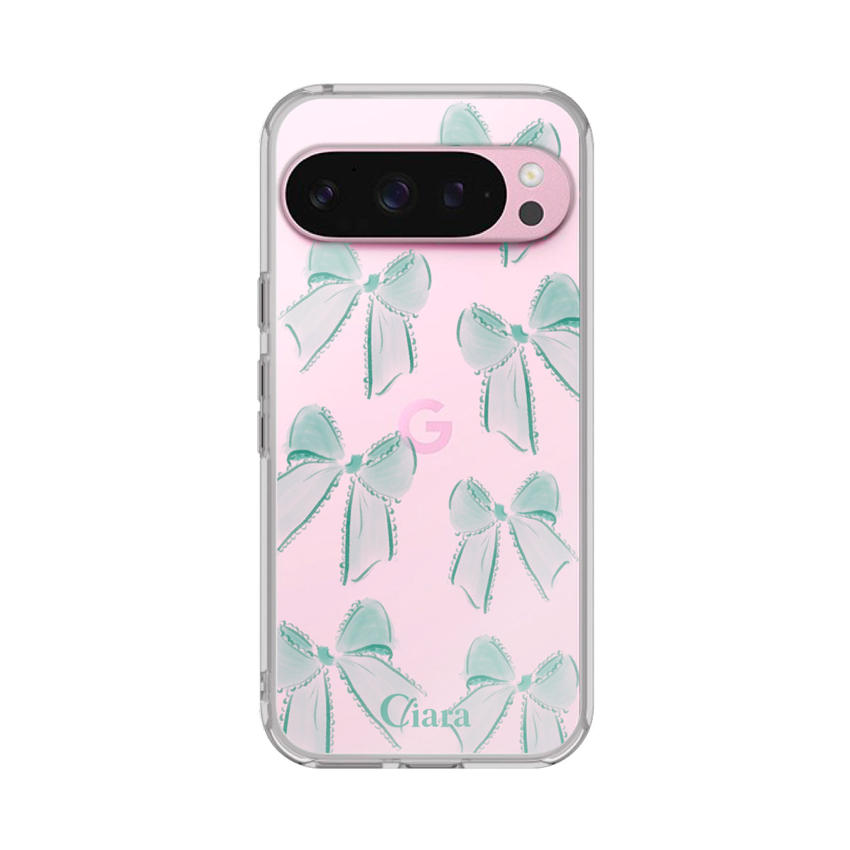 GooglePixel9/9Pro クリアケース ウォーターリボン パープル