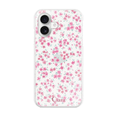 iPhoneケース ハイブリッド クリアケース フロレ