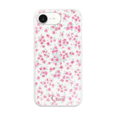 iPhoneケース ハイブリッド クリアケース フロレ
