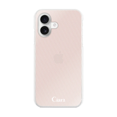 iPhoneケース ハイブリッド クリアケース シアーストライプ