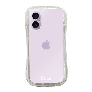 iPhoneケース TPUグリップ クリアケース ロゴ