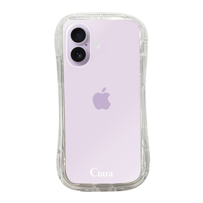 iPhoneケース TPUグリップ クリアケース ロゴ