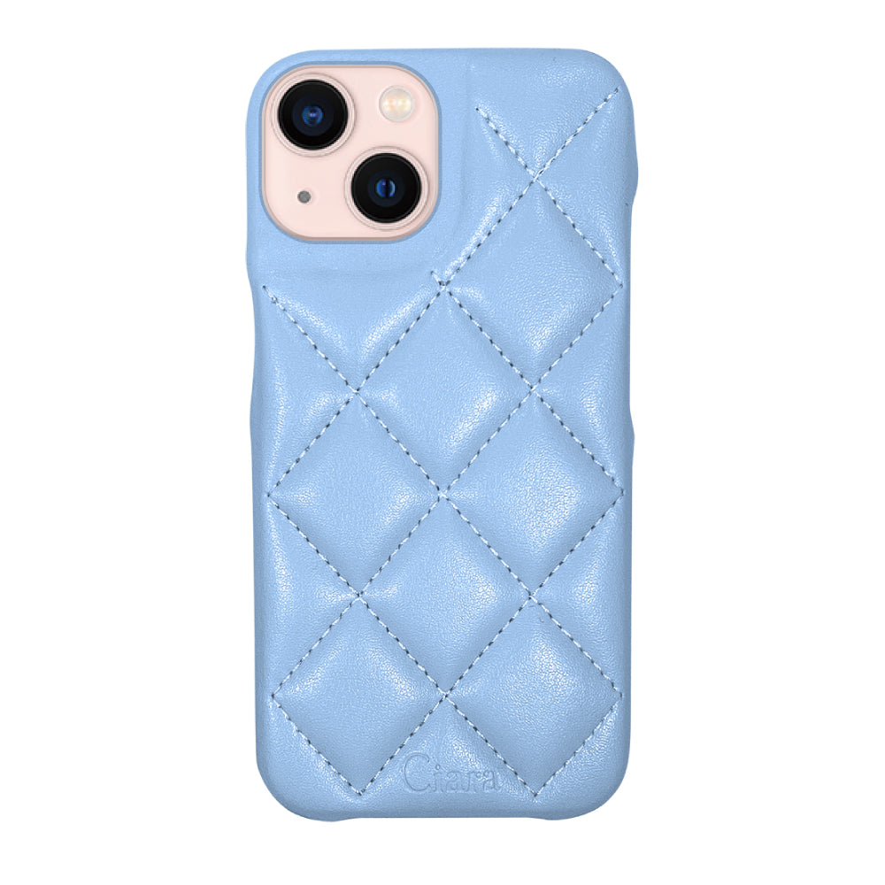 iPhoneケース キルティングPU レザーケース ロゴ