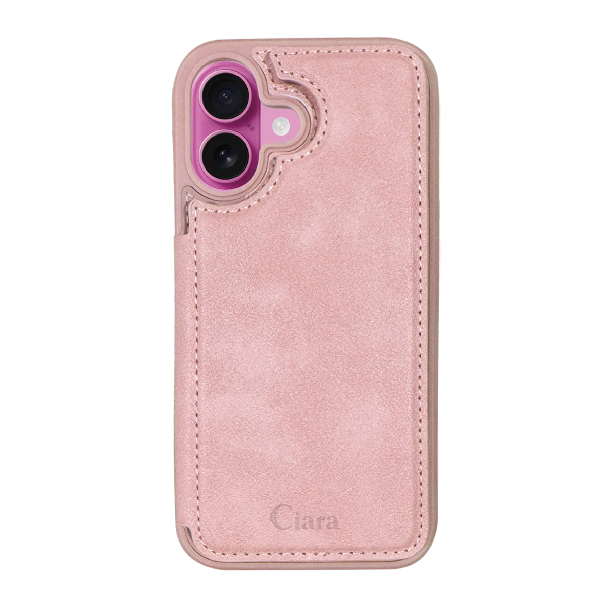 iPhoneケース カード収納付きバックフリップ手帳型ケース ロゴ