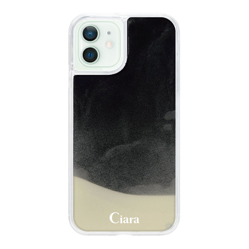 iPhoneケース ネオンサンド オイルケース ロゴ