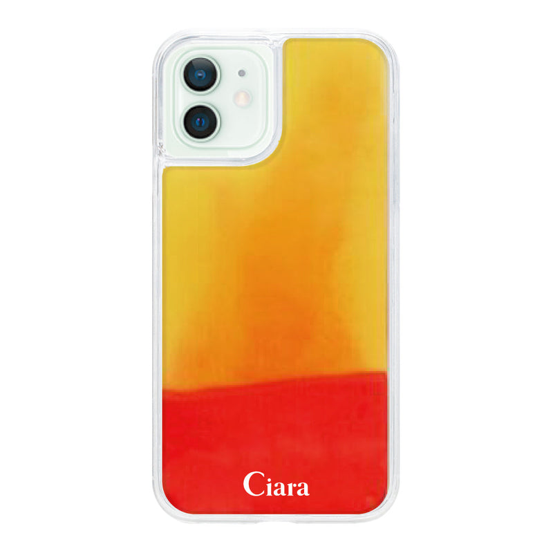 iPhoneケース ネオンサンド オイルケース ロゴ