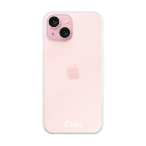 iPhone15 ハイブリッド クリアケース ロゴ クリア