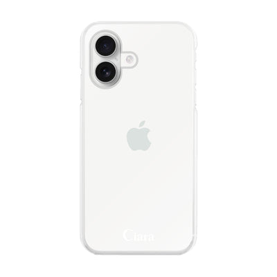 iPhoneケース ハイブリッド クリアケース ロゴ