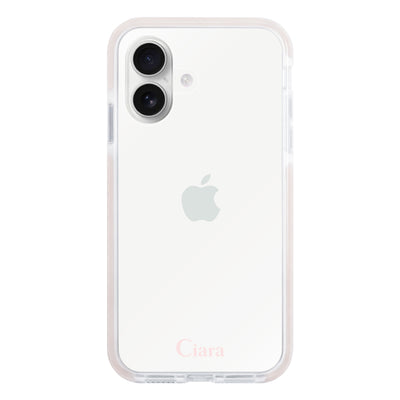 iPhoneケース クッションバンパー 耐衝撃クリアケース ロゴ