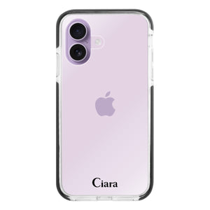 iPhoneケース クッションバンパー 耐衝撃TPUクリアケース ロゴ