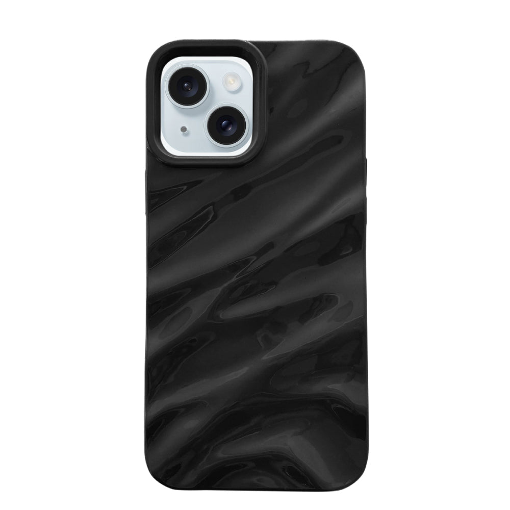 iPhone15Plus/14Plus ウェーブフォーム TPUケース プティ ブラック