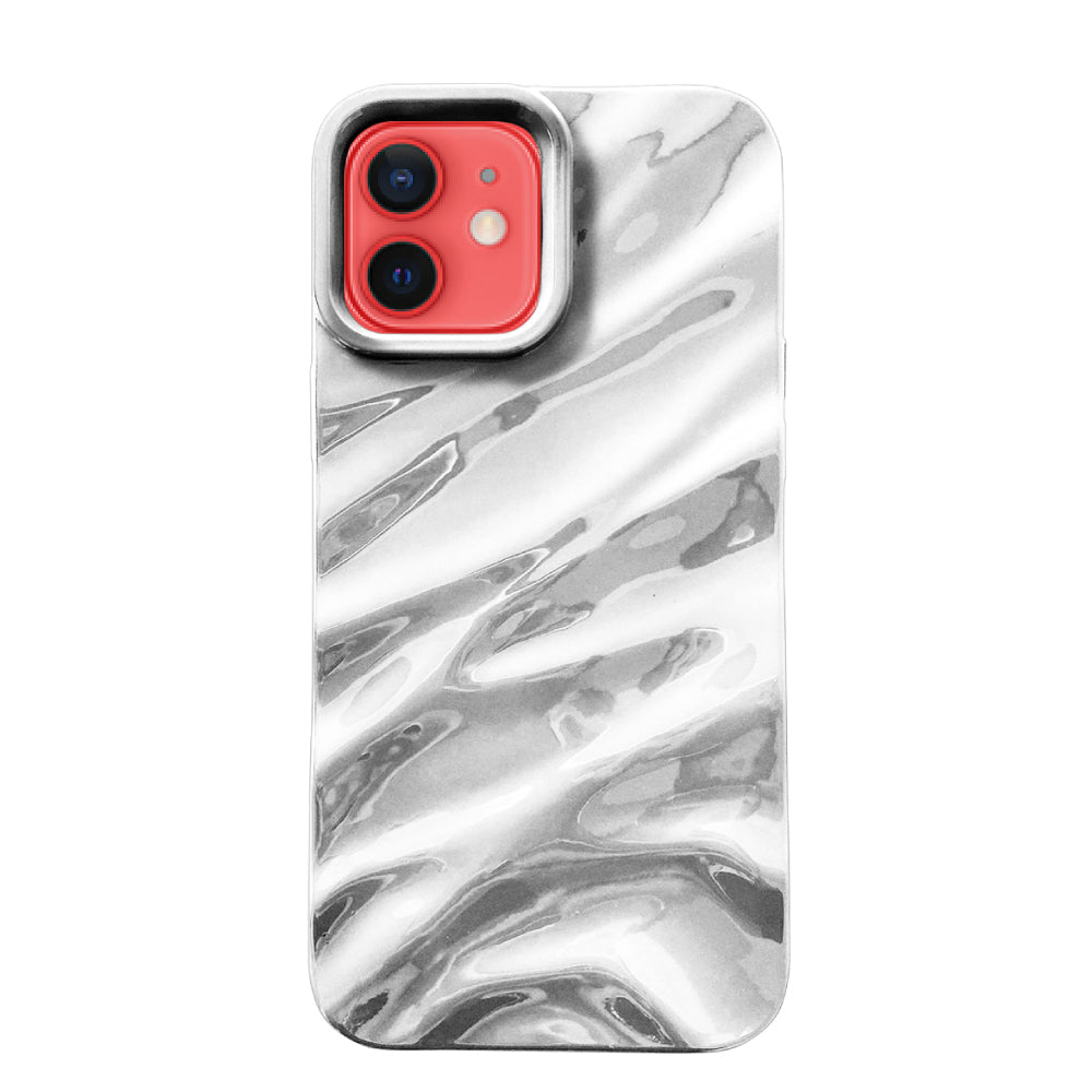 iPhone11 ウェーブフォーム TPUケース プティ シルバー