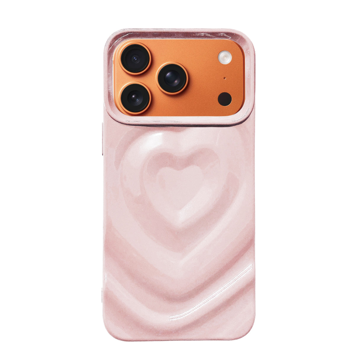 iPhone17ProMax ハートウェーブフォーム TPUケース プティ ピンク