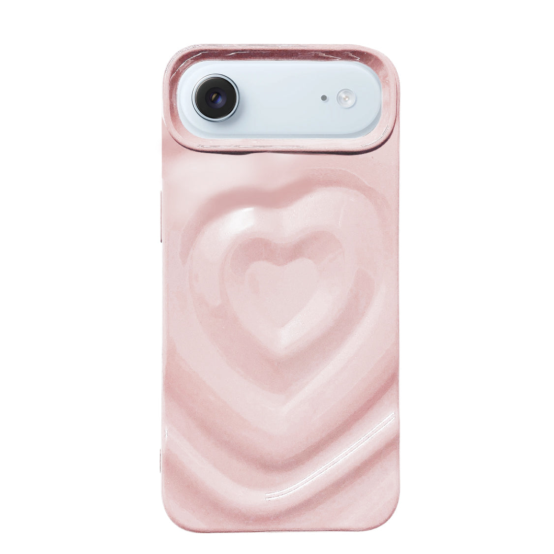 iPhoneAir ハートウェーブフォーム TPUケース プティ ピンク