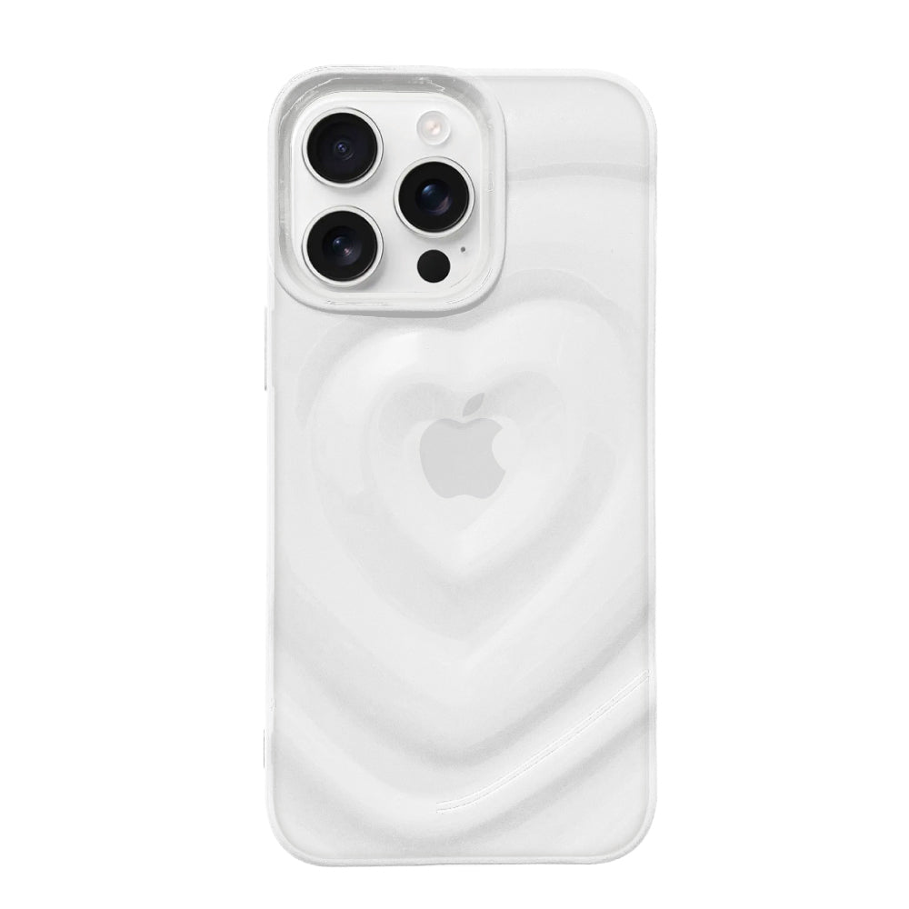 iPhone16ProMax ハートウェーブフォーム TPUクリアケース プティ クリア