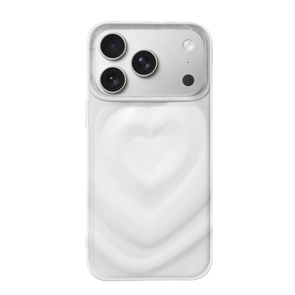 iPhone17Pro ハートウェーブフォーム TPUクリアケース プティ クリア
