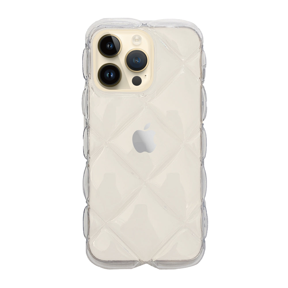iPhone14Pro キルティングクリア TPUクリアケース プティ クリア