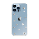 iPhone13ProMax ビジューTPUクリア プティ ホワイト