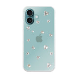 iPhone16Plus ビジューTPUクリア プティ ホワイト
