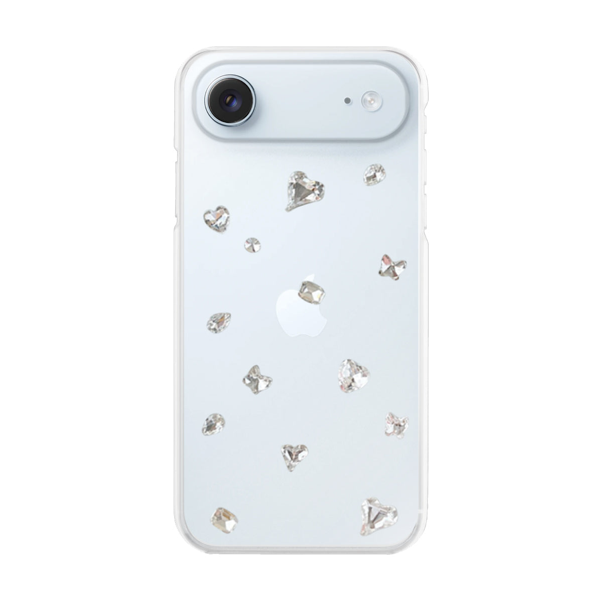 iPhoneAir ビジューTPUクリア プティ ホワイト