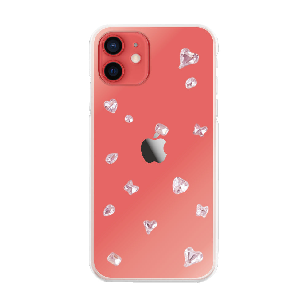iPhone11 ビジューTPUクリア プティ ピンク