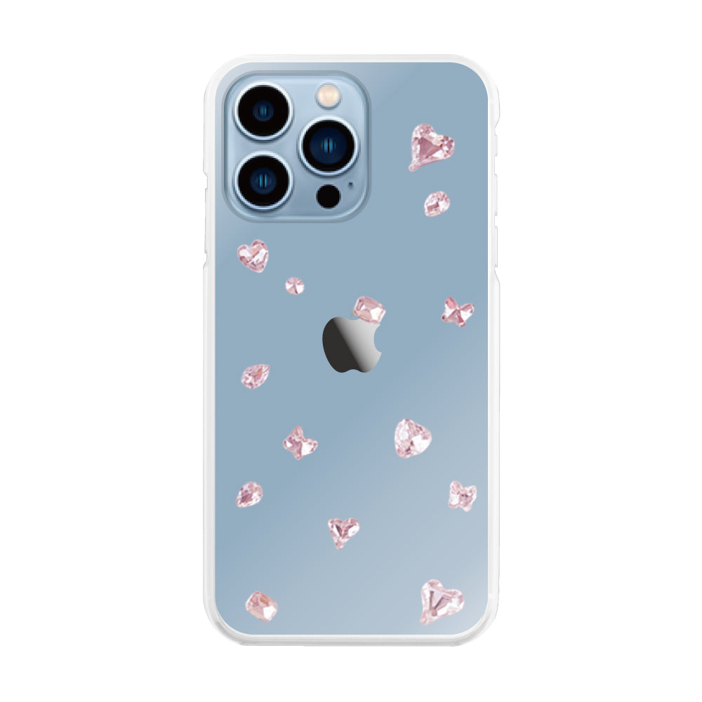 iPhone13ProMax ビジューTPUクリア プティ ピンク