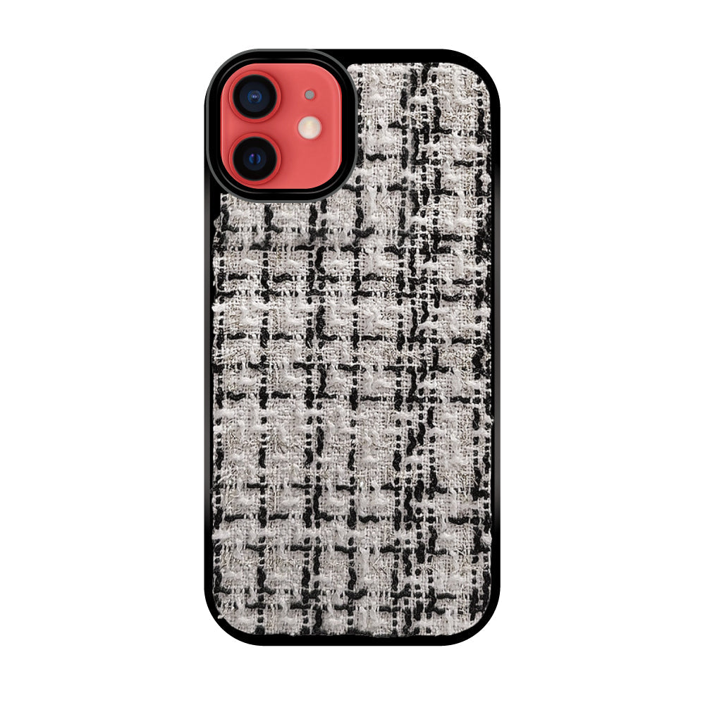 iPhone11 ツイード TPU プティ ホワイト