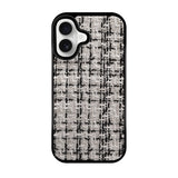 iPhone16 ツイード TPU プティ ホワイト