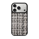 iPhone17Pro ツイード TPU プティ ホワイト
