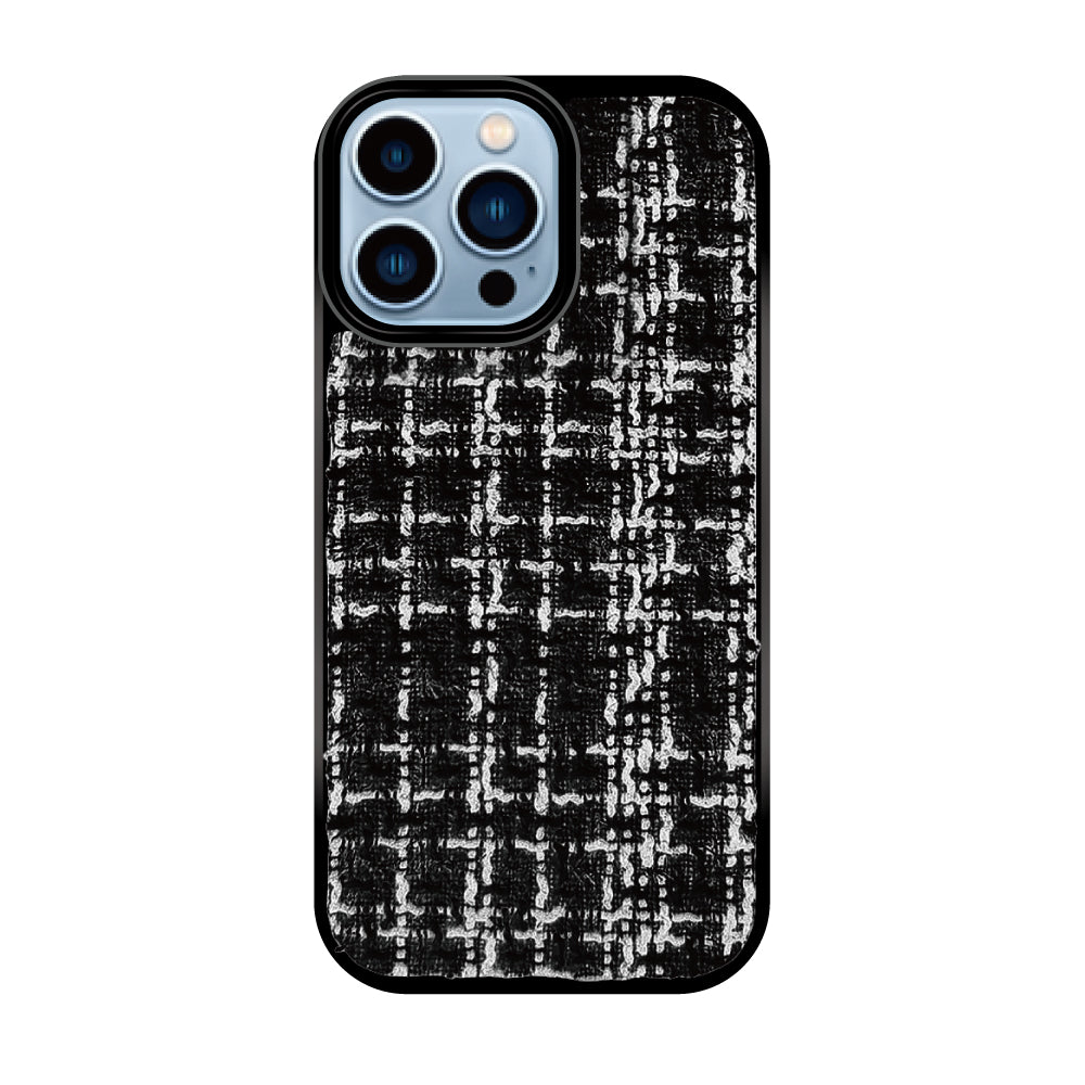iPhone13ProMax ツイード TPU プティ ブラック